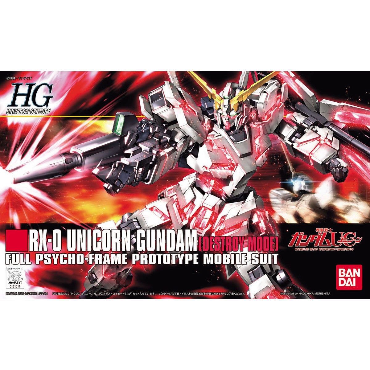 HG UC 1/144 RX-0 Unicorn Gundam (Destroy Mode)