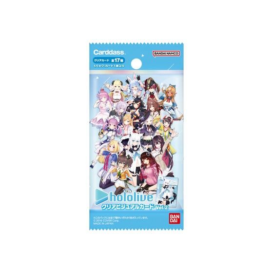 Carddass: Hololive Production - Clear Visual Card Collection 2, Size: Booster Pack