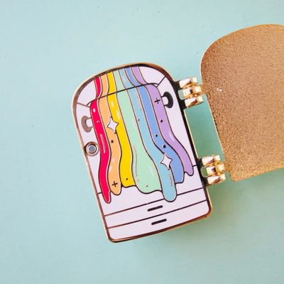 Rainbow Closet Enamel Pin