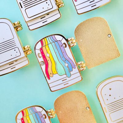 Rainbow Closet Enamel Pin