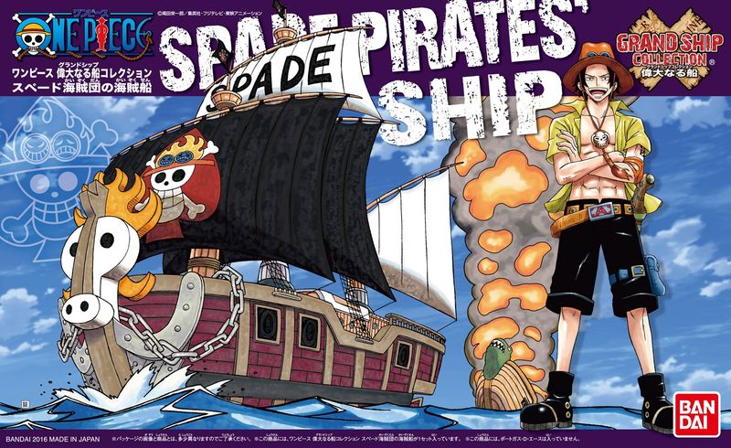 One Piece Plamo Kit: Grand Ship Collection - Spade Pirates Ship