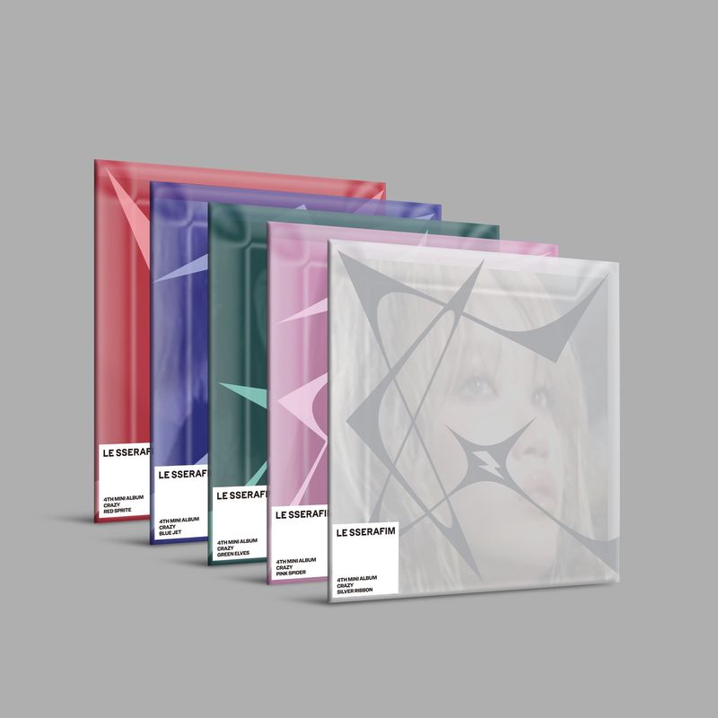 LE SSERAFIM: 4th Mini Album [Crazy] - Compact Ver. (SET)