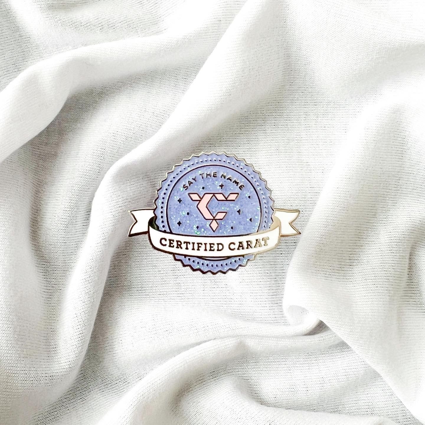 Certified Fandoms Enamel Pin, Fandom Name: Carat