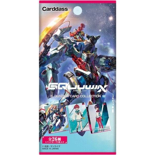 Carddass: Gundam Card Collection - Mobile Suit Gundam GQuuuuuuX, Size: Booster Pack