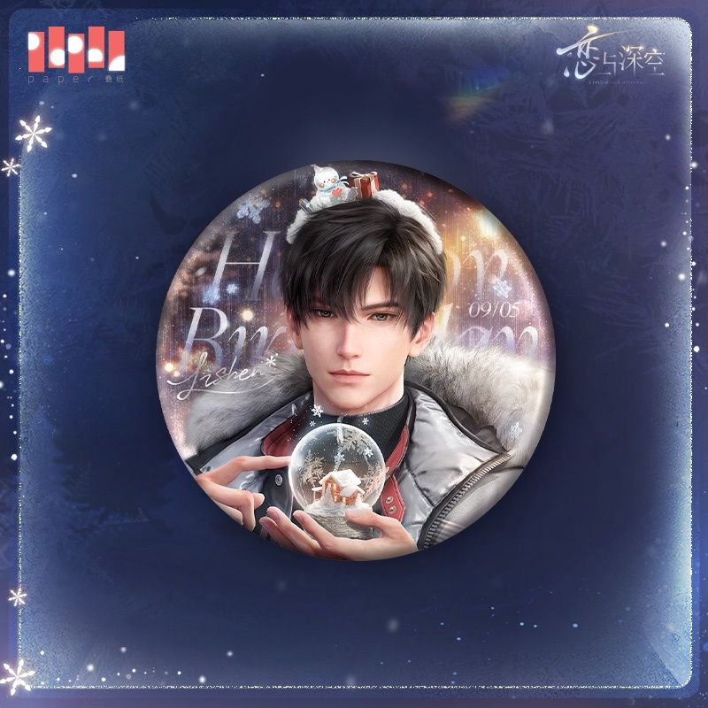 [PRE-ORDER] Love and Deepspace: Zayne 2025 Birthday Series Dawnbreak Promise - Crystal World Pin