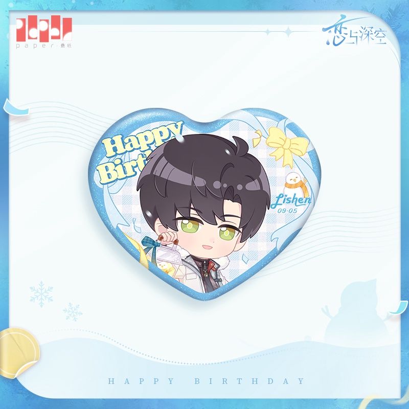 [PRE-ORDER] Love and Deepspace: Zayne 2025 Birthday Series Dawnbreak Promise - Chibi Pin