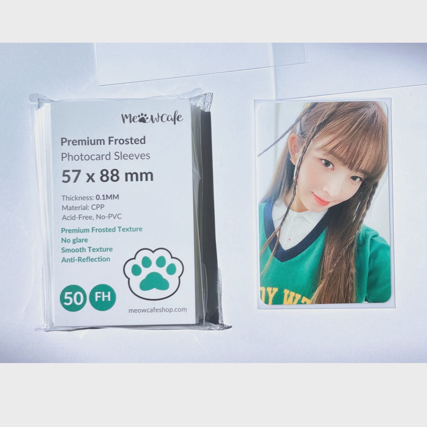Premium Card Sleeve: Frosted - 57 x 88 mm (50)