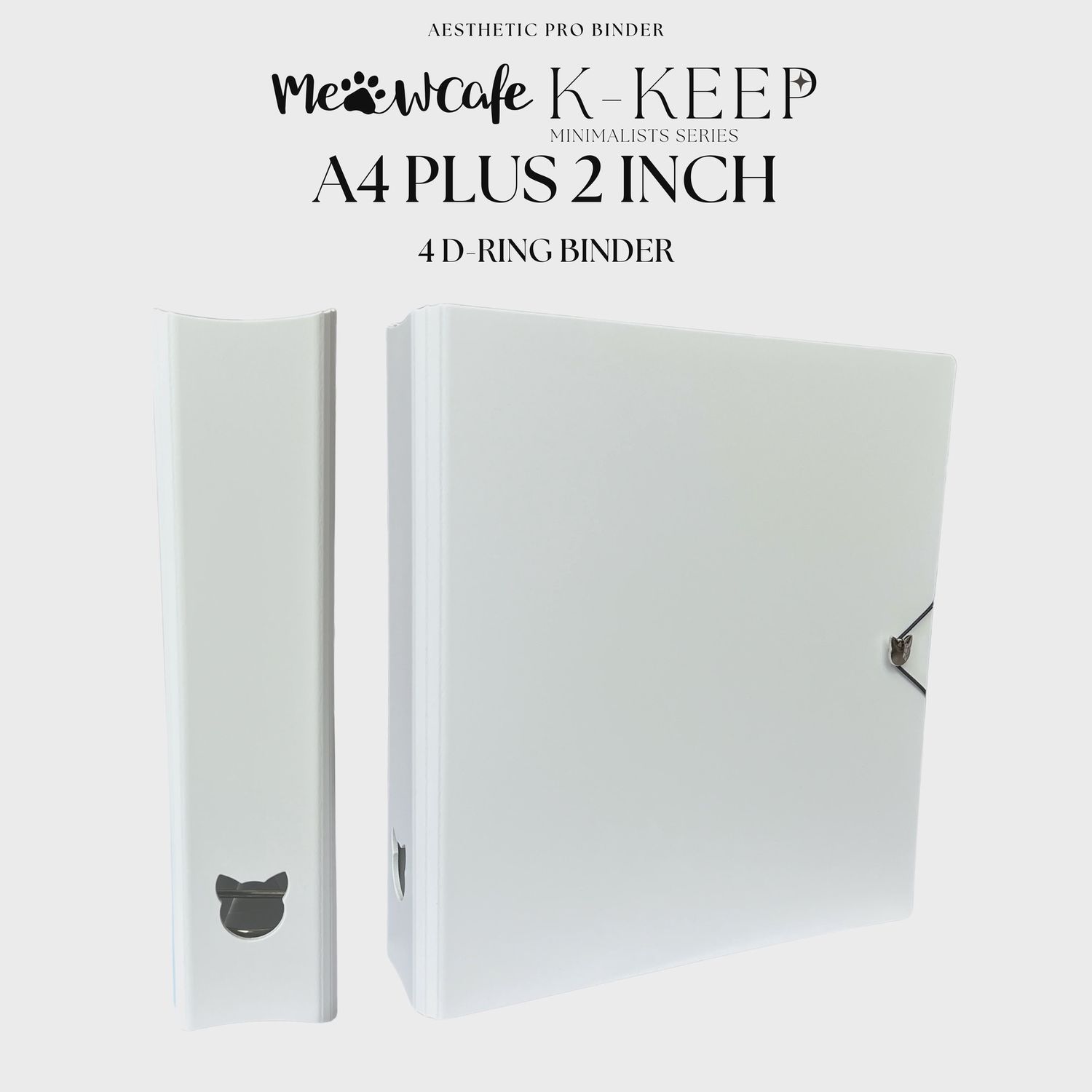 K-KEEP: A4 Plus 2-inch Binder, Colour: White