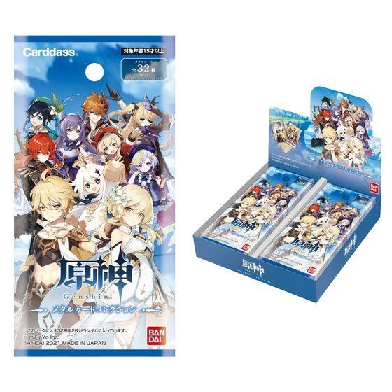 Carddass: Genshin Impact - Metal Card Collection, Size: Booster Pack