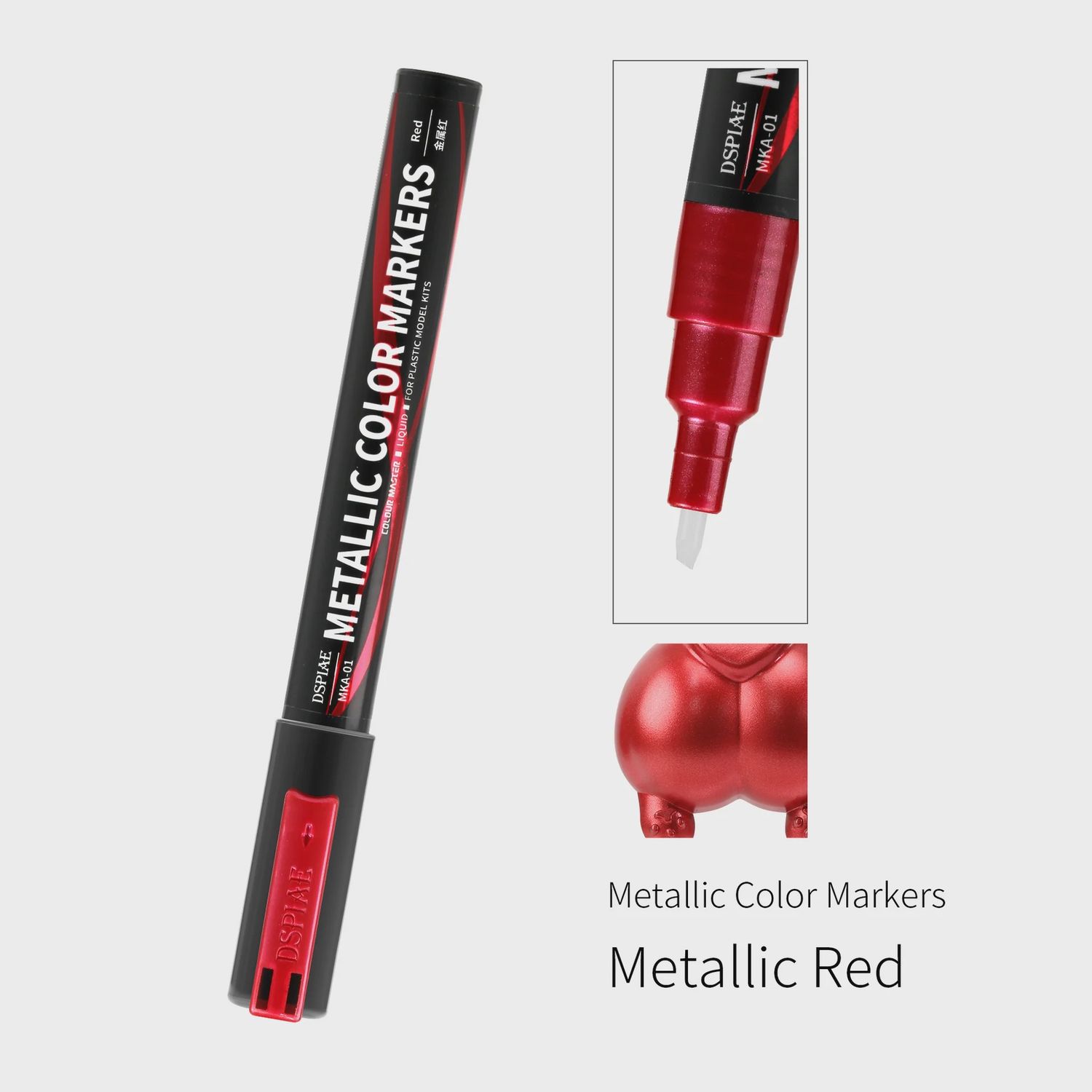 MKA Super Metallic Markers, Colour: MKA-01 Metallic Red