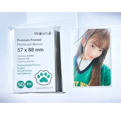 Premium Frosted Photocard Sleeve: 57 x 88 mm (50)