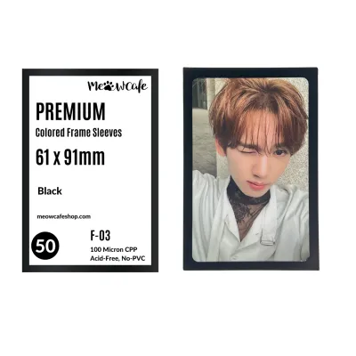 Premium Card Sleeve: Colored Frame - 61 x 91 mm (50)