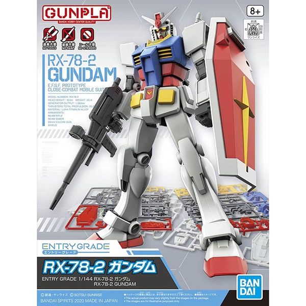 Entry Grade:  RX-78-2 Gundam