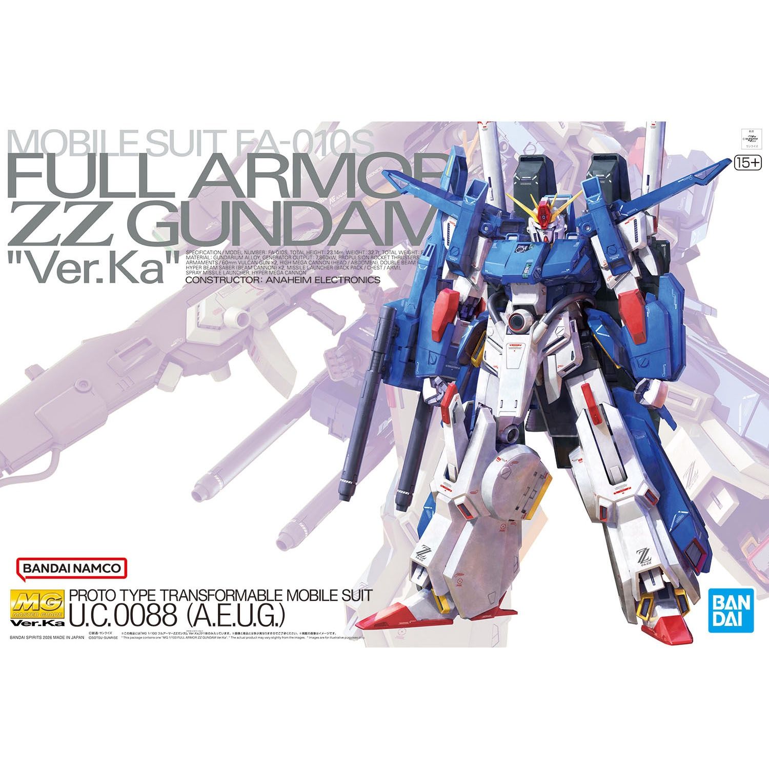 MG Full Armor ZZ Gundam Ver.Ka