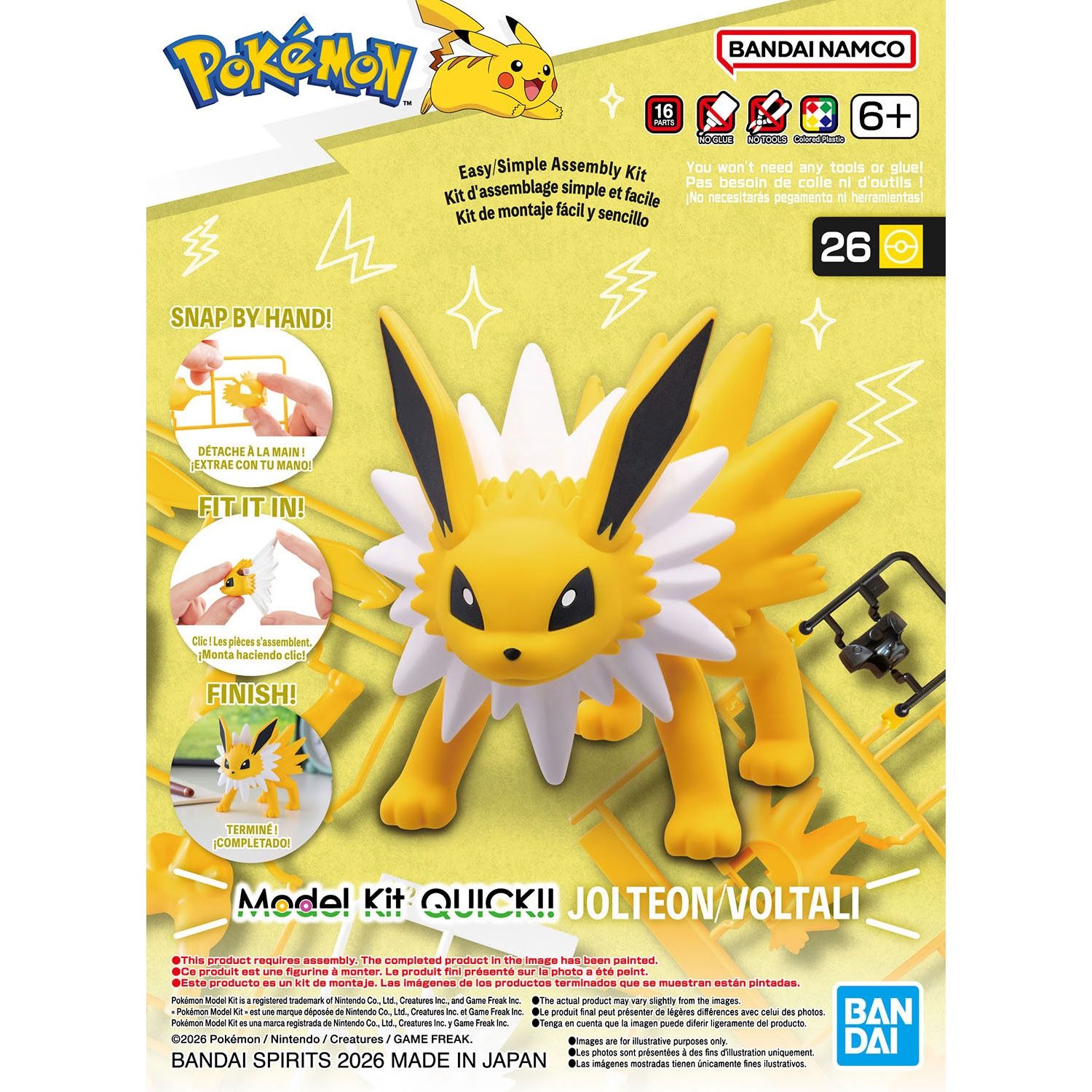 Pokémon Plamo Kit: Quick!! - #25 Jolteon