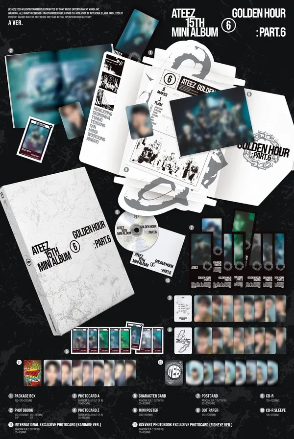 ATEEZ: 15th Mini Album [Golden Hour: Part.6] - A ver. (82EVENT Exclusive)