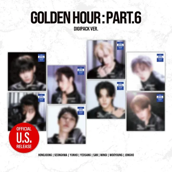 ATEEZ: 15th Mini Album [Golden Hour: Part.6] - Random Digipack ver. (82EVENT Exclusive)