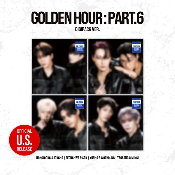 ATEEZ: 15th Mini Album [Golden Hour: Part.6] - Random Unit Digipack ver. (82EVENT Exclusive)