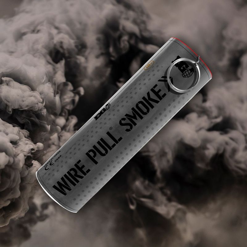 Wire Pull Smoke Grenade (Black)