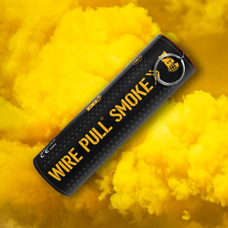 Wire Pull Smoke Grenade (Yellow)