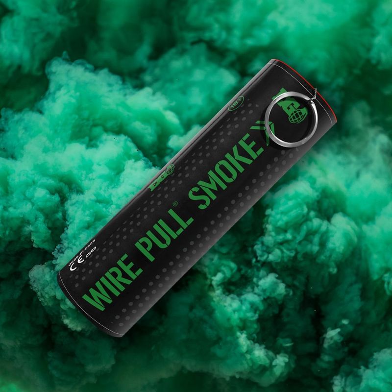 Wire Pull Smoke Grenade (Green)