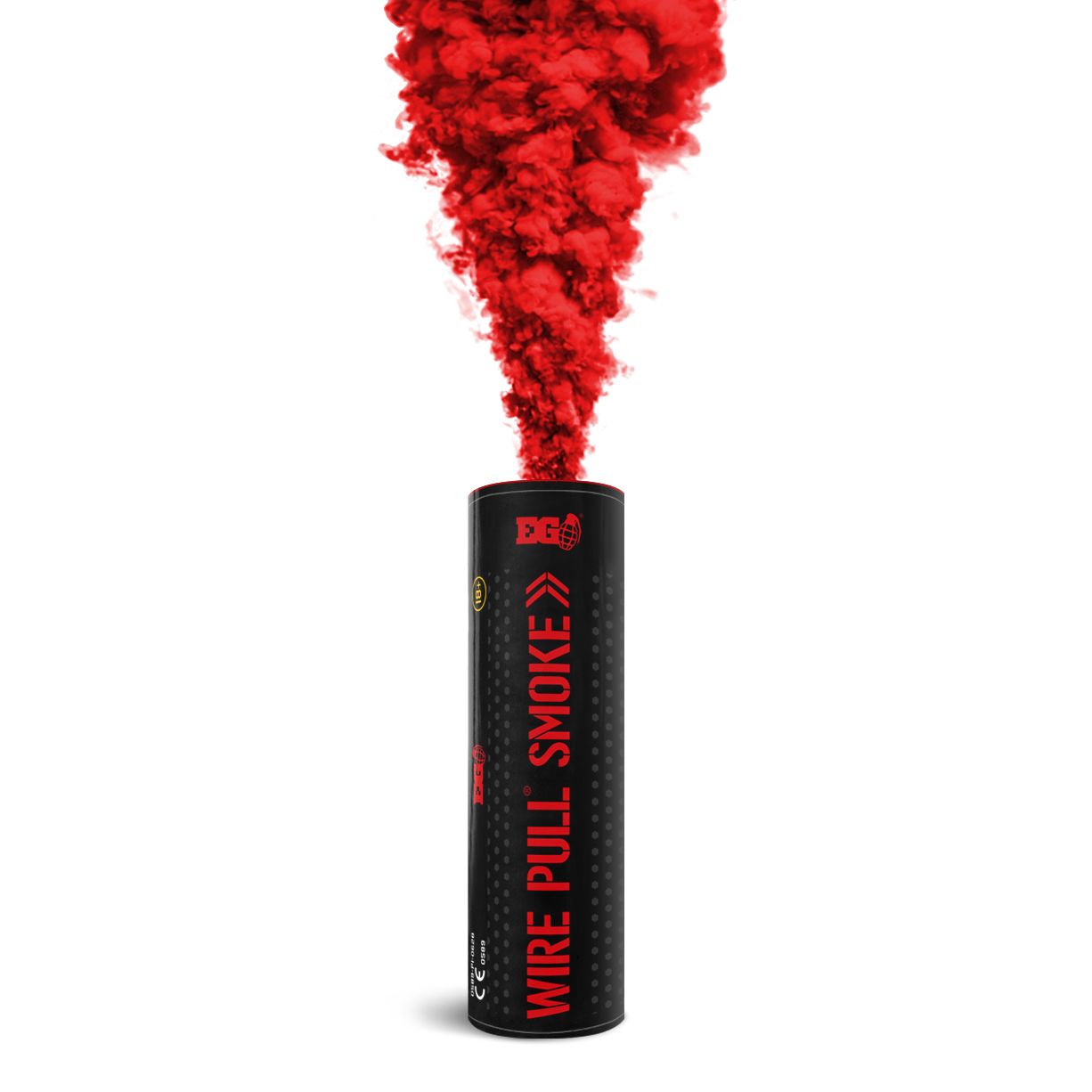 Wire Pull Smoke Grenade (Red)
