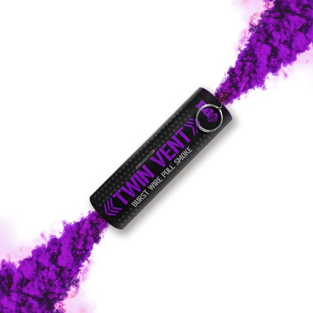 Twin Vent Smoke Grenade (Purple)