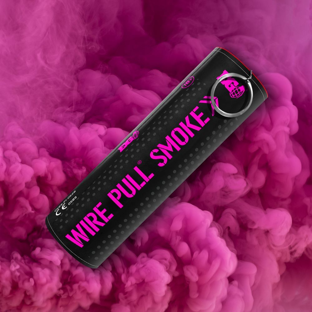 Wire Pull Smoke Grenade (Pink)