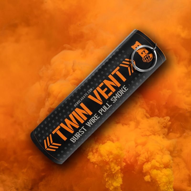 Twin Vent Smoke Grenade (Orange)