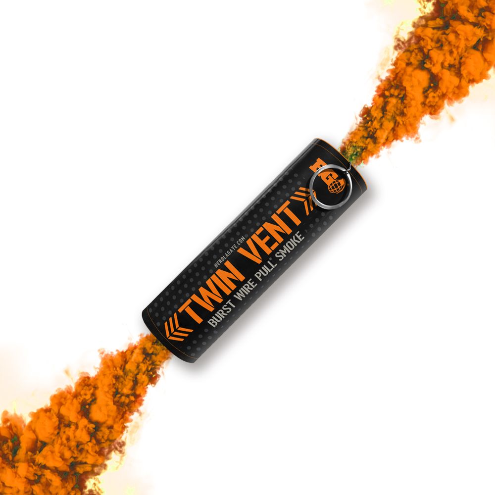 Twin Vent Smoke Grenade (Orange)