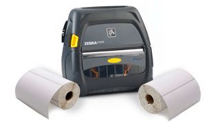 image of mobile printer with labels