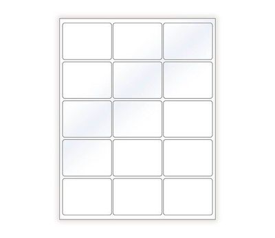 image of a sheet of laser labels