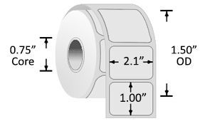 Z-Perform 1000D Series Label 2.0938" x 1.00"