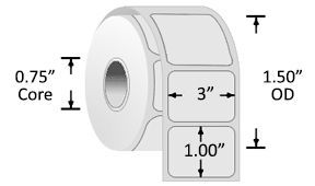 Z-Perform 1000D Series Label 2.953" x 1.00"