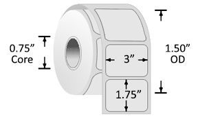 Z-Perform 1000D Series Label 2.953" x 1.75"