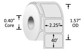 Z-Select 4000D 3.2mil Series Receipt Paper 2.25" x 40'