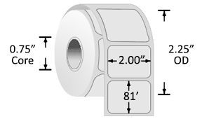 Z-Select 4000D 3.2mil Series Receipt Paper 2.00" x 81'