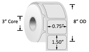 PolyPro 3000T Series Label 0.75 PolyPro 3000T Series Label 0.75" x 1.50"