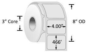 Z-Select 4000T Series Label 4.00 Z-Select 4000T Series Label 4.00" x 466'
