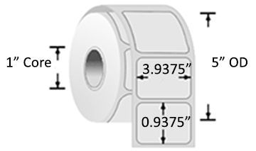 8000T Slide Series Label 3.9375" x 0.9375"