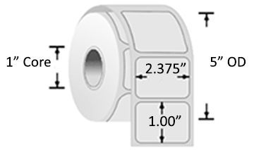 Z-Select 4000D Series Removable Label 2.375 Z-Select 4000D Series Removable Label 2.375" x 1.00"