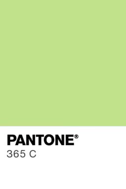 Flood-coated Green (PMS-365) Thermal Transfer 4.00