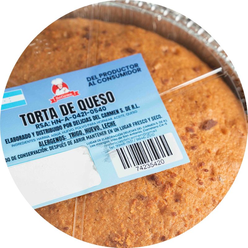 Torta de queso  f.e.c