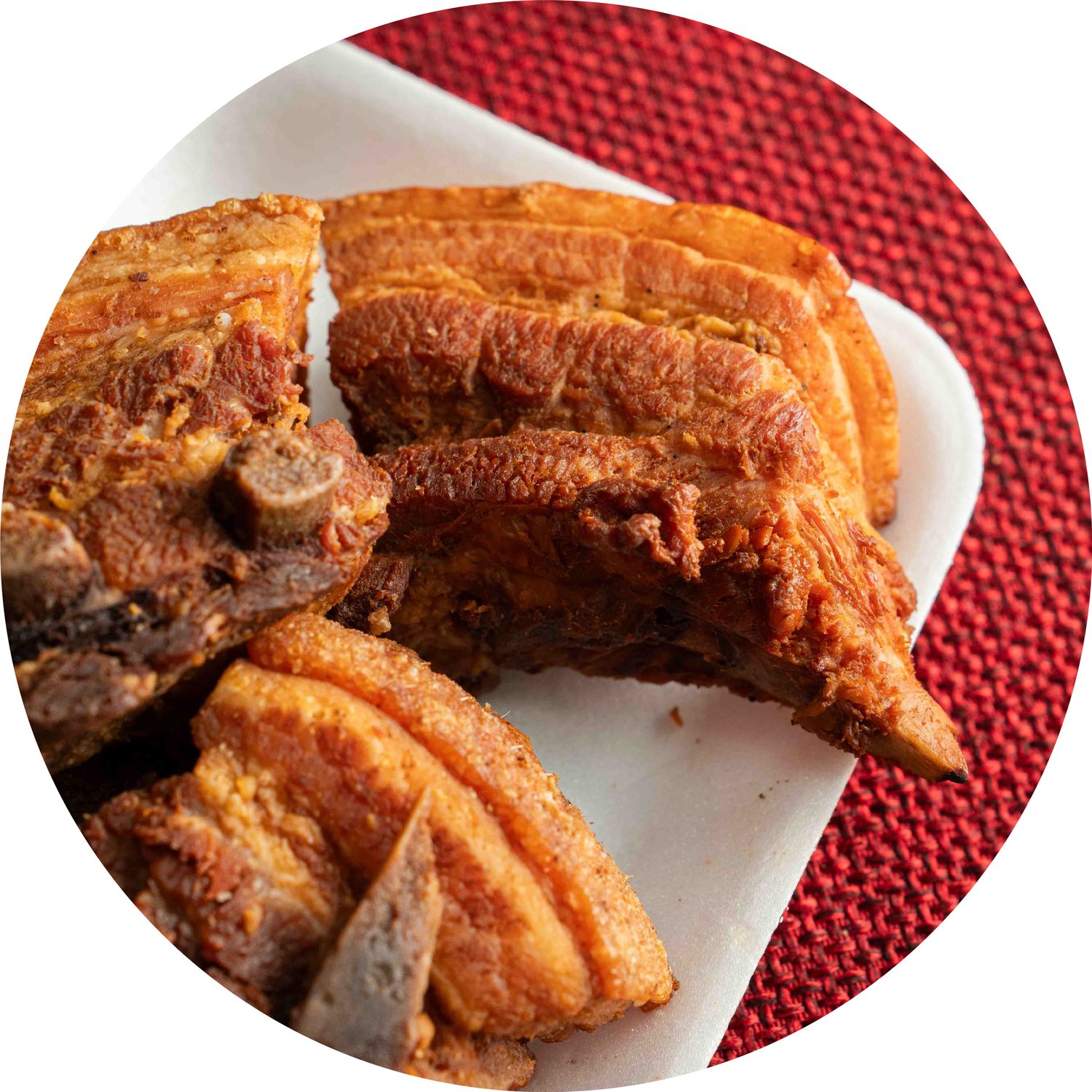 Chicharrón completo casero lb