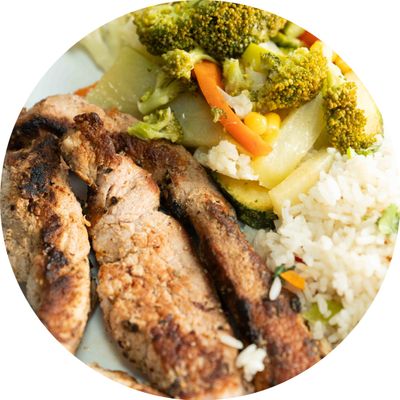 Carne asada + 2 acompañante