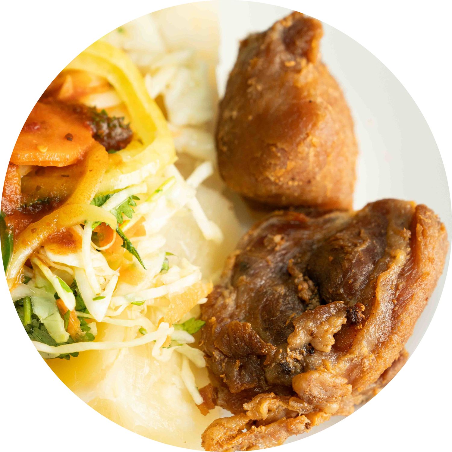 Yuca con chicharrón