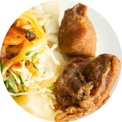 Yuca con chicharrón