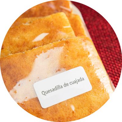 Quesadilla de cuajada bandeja