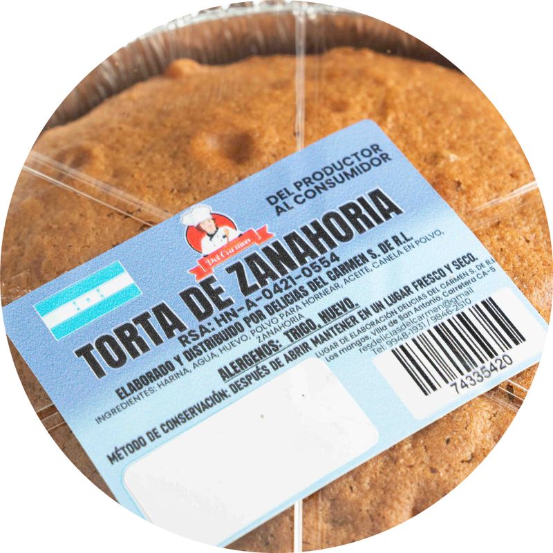 Torta de zanahoria f.e.c
