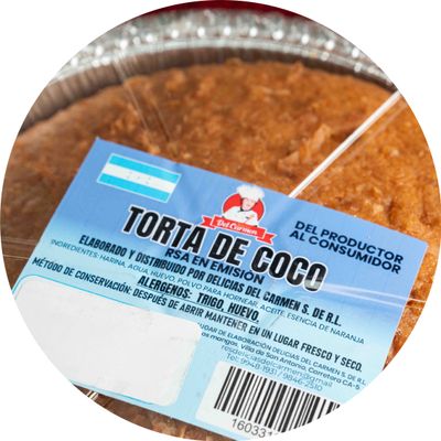 Torta de coco f.e.c